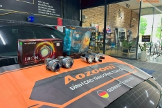 Camry 2014 nâng cấp Bi Laser IRON + Bi gầm Led EAGLE của nhà Aozoom - N auto Spa