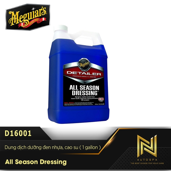 Dung dịch dưỡng đen nhựa, cao su - 001 All Season Dressing - 3.98-L