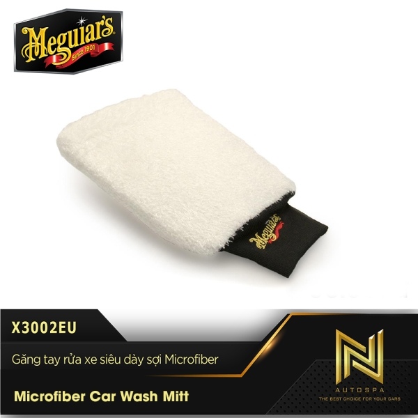 Găng tay rửa xe siêu dày sợi Microfiber - Microfiber Car Wash Mitt - X3002EU