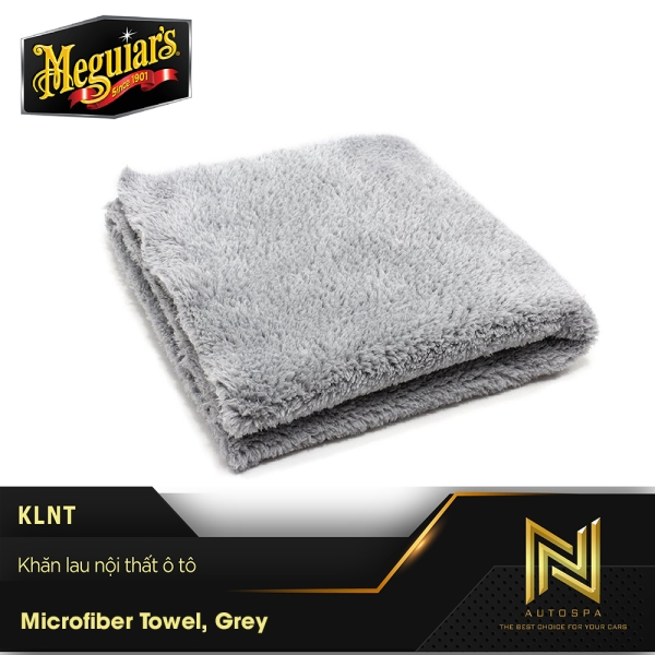 Khăn lau nội thất ô tô - Microfiber Towel, Grey - KLNT