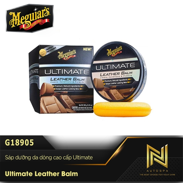Meguiar's Ultimate Leather Balm / Sáp dưỡng da nội thất ô tô dòng cao cấp Ultimate - G18905