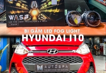 Hyundai i10 nâng cấp ánh sáng bi gầm Led WASP Aozoom.