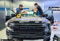 Ford Raptor xuất xưởng đến ngay N Auto Spa để trang bị Phim Cách Nhiệt " Siêu Mát " và Camera Hành Hình Cao Cấp.