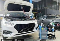Cải thiện em xe Accent sau thời gian dài sử dụng nay được chăm sóc bảo dưỡng, trở lại như ngày đầu mới mua.