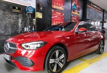 Mercedes C200 - Chăm Sóc Nội Thất - Vệ Sinh Khoang Máy tại N Auto Spa