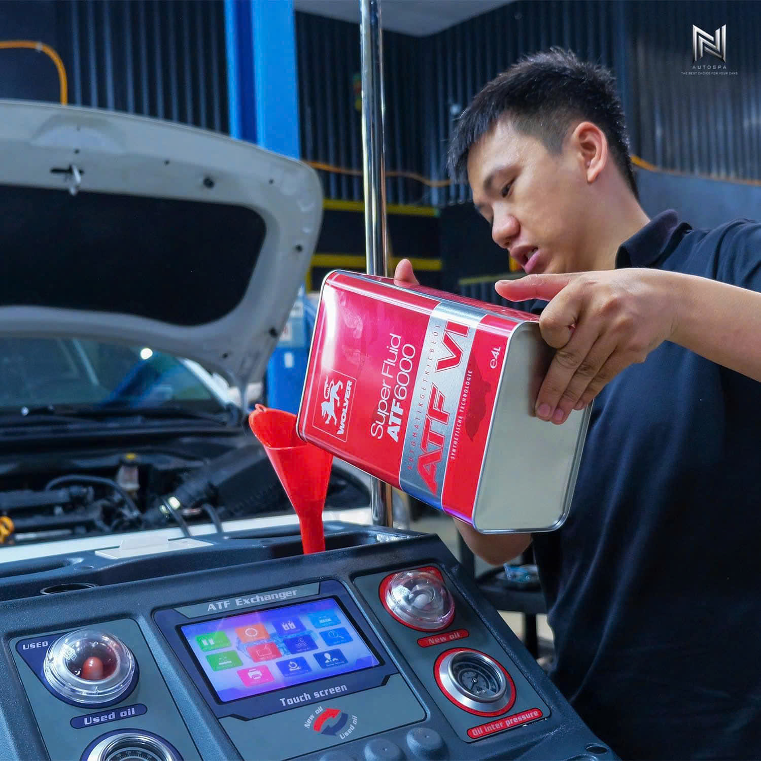 Máy thay nhớt hộp số tuần hoàn chuyên dụng