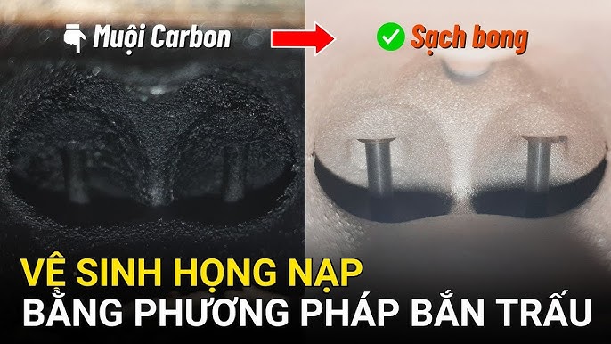 Vệ Sinh Họng Nạp Bằng Máy Bắn Trấu
