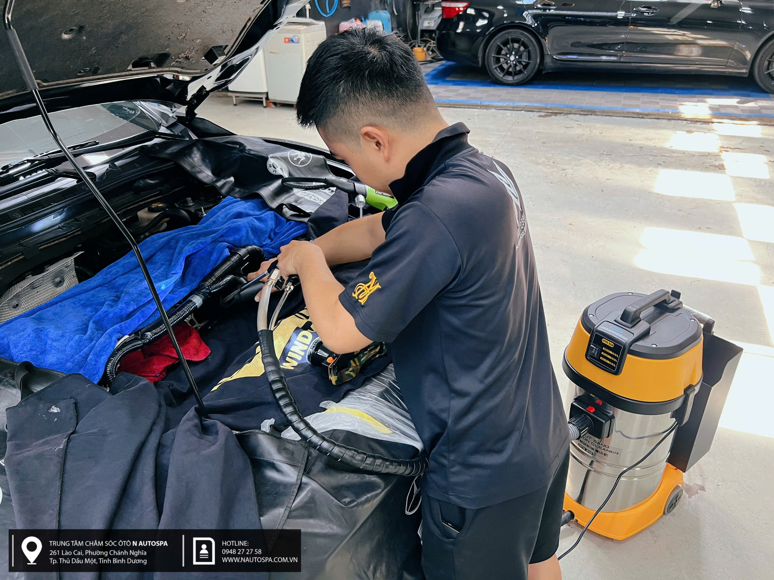 Vệ Sinh Họng Nạp Bằng Máy Bắn Trấu Bình Dương