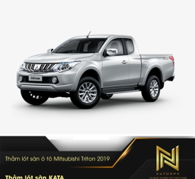 Thảm lót sàn ô tô Mitsubishi Triton 2019 - Lót Sàn KATA Chính Hãng