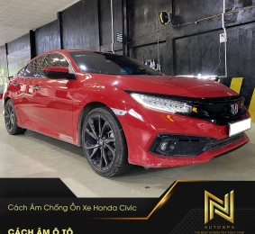 Dán cách âm chống ồn cho xe Honda Civic