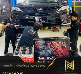 Cách âm chống ồn cho xe Toyota Camry