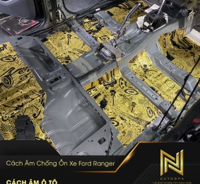 Dán cách âm chống ồn cho xe Ford Ranger