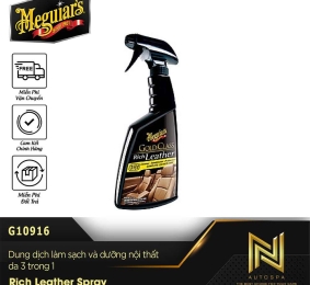 Gold Class Rich Leather 3-in-1 Spray / Làm sạch và dưỡng da nội thất ô tô dòng Gold Class - G10916