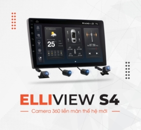 MÀN ANDROID ELLIVIEW S4 PREMIUM [6GB/128GB+CAM360 +CARPLAY]