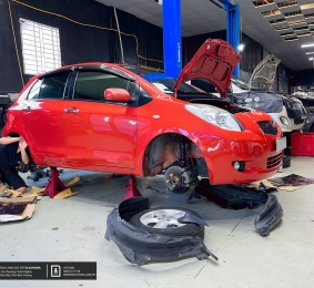 Toyota Yaris dán cách âm chống ồn Supper Car tại N AutoSpa