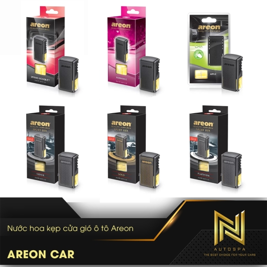 Nước hoa kẹp cửa gió điều hòa Areon - Chính hãng - Lưu hương lâu dài.