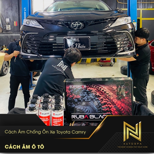 Cách âm chống ồn cho xe Toyota Camry
