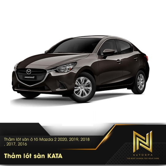 Thảm lót sàn ô tô Mazda 2 2020, 2019, 2018, 2017, 2016 - Lót Sàn KATA Chính Hãng