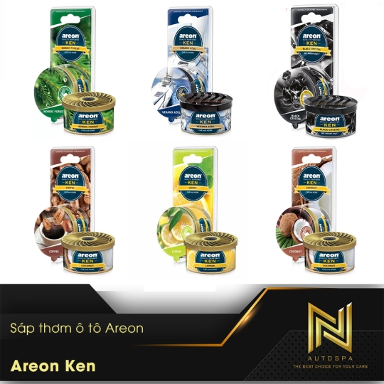 Sáp thơm nước hoa ô tô - Khử mùi xe hơi cao cấp - Areon Ken chính hãng
