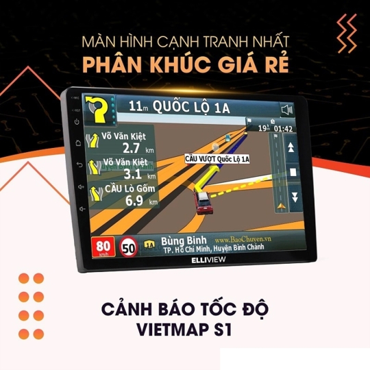 MÀN HÌNH DVD ANDROID Ô TÔ ELLIVIEW U3 [2GB/32GB]