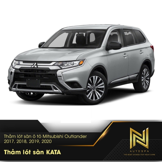 Thảm lót sàn ô tô Mitsubishi Outlander 7 Chỗ 2017, 2018, 2019, 2020 - Lót Sàn KATA Chính Hãng