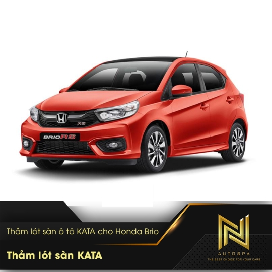 Thảm lót sàn ô tô KATA cho Honda Brio - Lót Sàn KATA Chính Hãng 