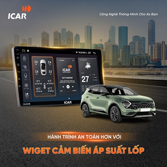 MÀN HÌNH ANDROID ELLIVIEW U4 PREMIUM [6GB/128GB + CARPLAY]