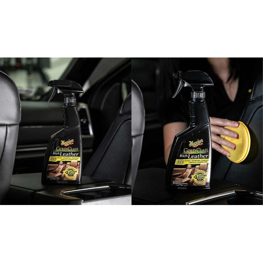 Gold Class Rich Leather 3-in-1 Spray / Làm sạch và dưỡng da nội thất ô tô dòng Gold Class - G10916