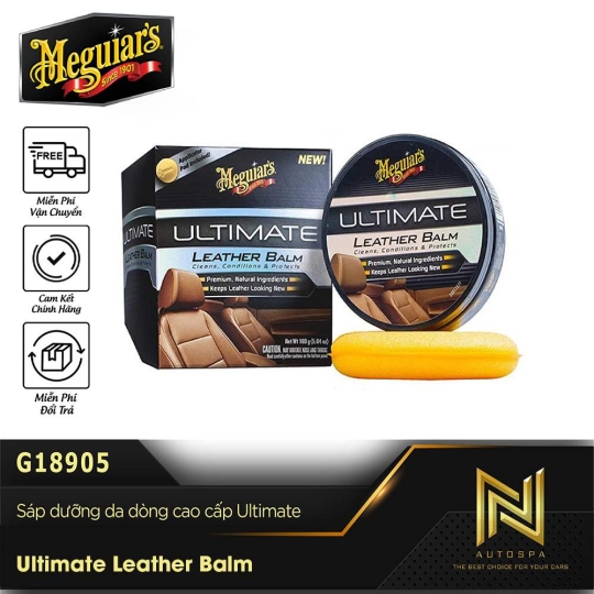 Meguiar's Ultimate Leather Balm / Sáp dưỡng da nội thất ô tô dòng cao cấp Ultimate - G18905