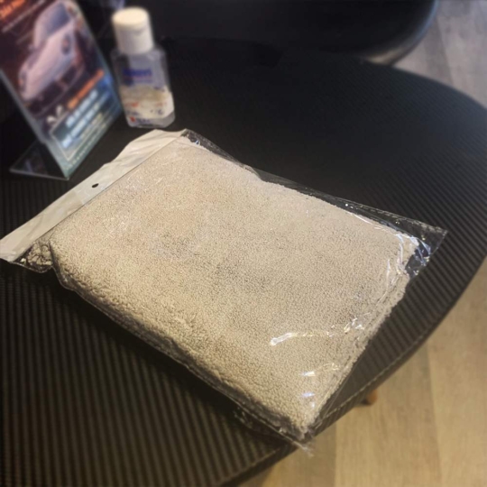 Khăn lau nội thất ô tô - Microfiber Towel, Grey - KLNT