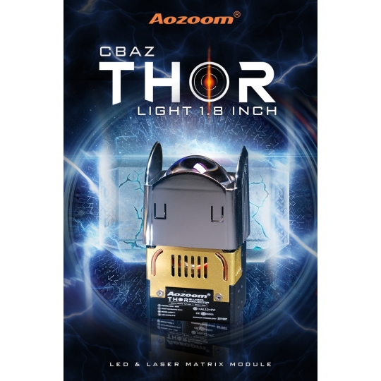 ĐÈN LASER THOR LIGHT 1.8 INCH - ÁNH SÁNG TIA CHỚP XUYÊN PHÁ
