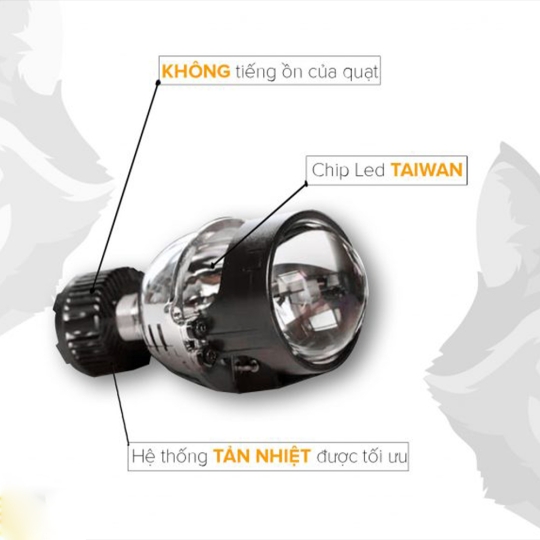 LED WHITE WOLF LIGHT - 2.0 INCH