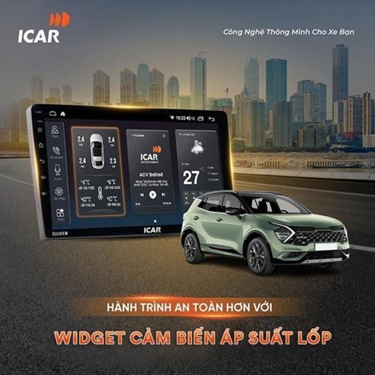 MÀN ANDROID ELLIVIEW S4 PREMIUM [6GB/128GB+CAM360 +CARPLAY]