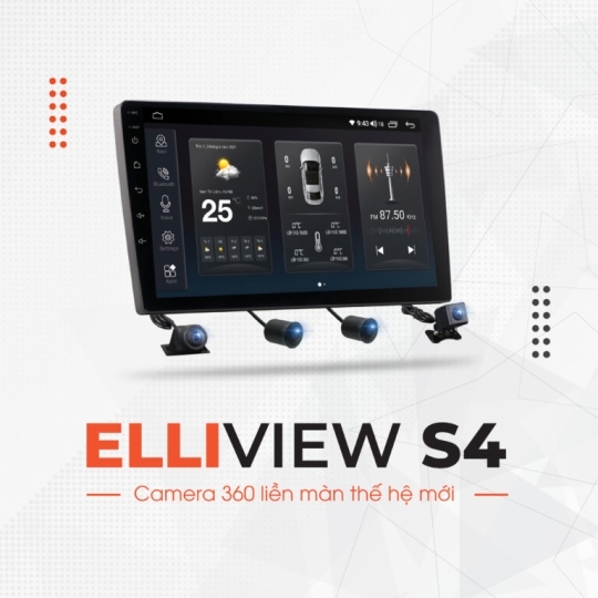 MÀN HÌNH ANDROID ELLIVIEW S4 DELUXE [4GB/64GB + CAMERA 360]