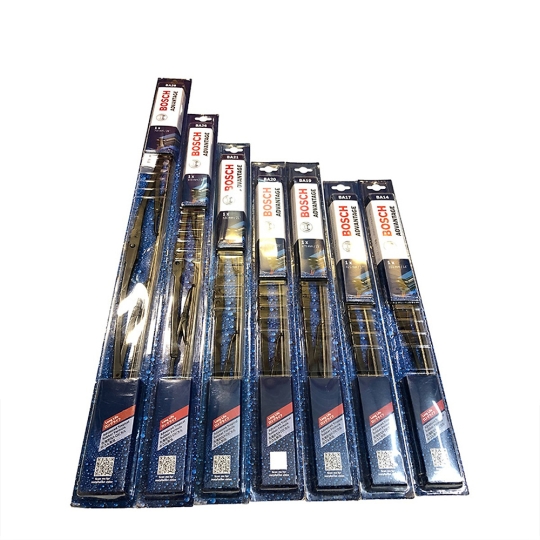 Gạt Mưa Ô Tô Bosch Advantage HÀNG CHÍNH HÃNG - Loại Thân Cứng Xương Sắt.