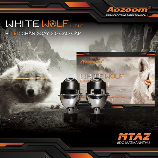 LED WHITE WOLF LIGHT - 2.0 INCH