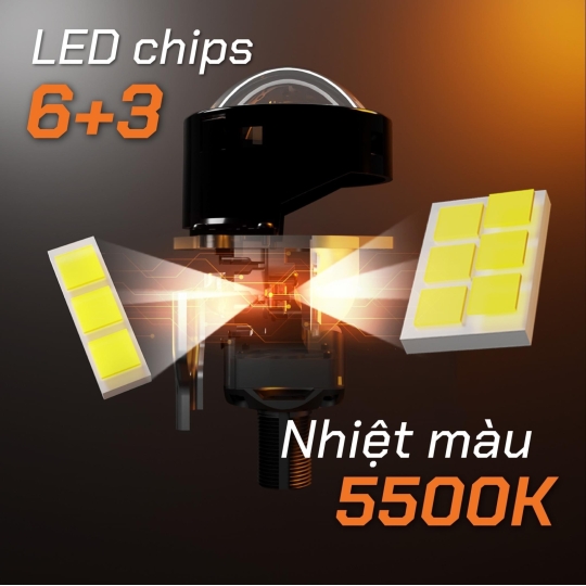 LED WOLF LIGHT NEW ARRIVAL - BI LED CHÂN XOÁY