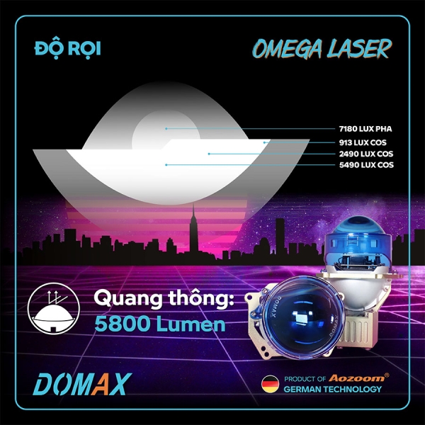 LASER OMEGA DOMAX LIGHT