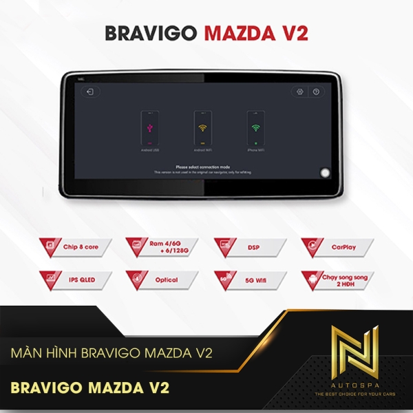 MÀN HÌNH BRAVIGO MAZDA V2