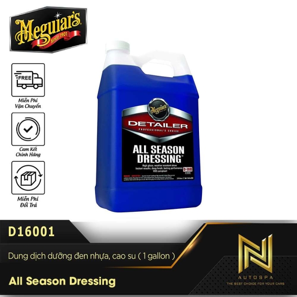 Dung dịch dưỡng đen nhựa, cao su - 001 All Season Dressing - 3.98-L