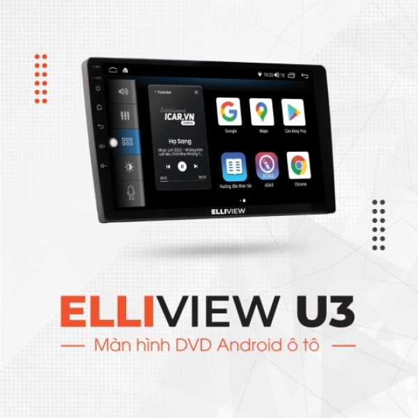 MÀN HÌNH DVD ANDROID Ô TÔ ELLIVIEW U3 [2GB/32GB]